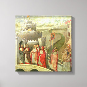 Toile Procession de St. Gregory au Castel St. Angelo
