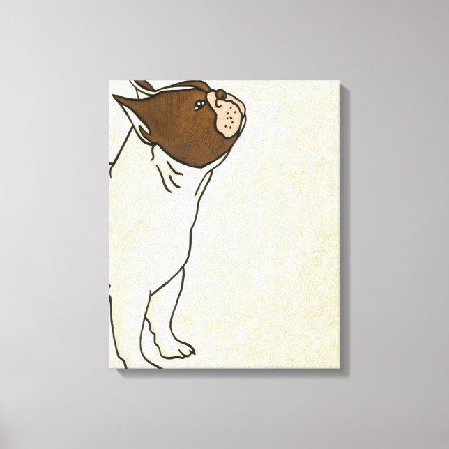 Toile Profil de French Bulldog En tête (Recto)