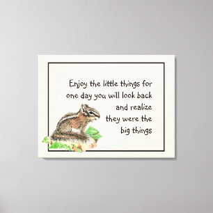 Toile Profitez de petites choses Citation Inspirationnel