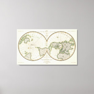 Toile projection montrant la déclinaison magnétique