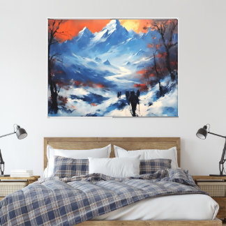 Toile Promenade au crépuscule à l'Everest