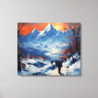Promenade au crépuscule à l'Everest
