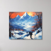 Promenade au crépuscule à l'Everest