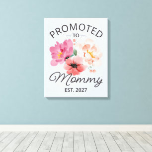 Toile Promue Maman en 2027 Annonce de Nouvelle Maman VI