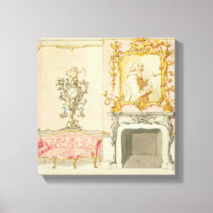 Toile Proposition pour un intérieur de salon, 1755-60