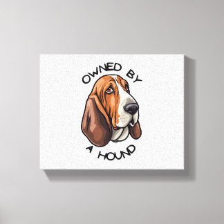 Toile Propriété de quelqu'un Basset Hound