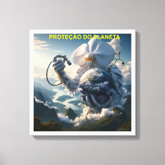 Toile PROTEÇÃO DO PLANETA - CANVAS esticada