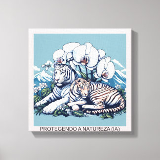 Toile PROTEGENDO A NATUREZA - Impressão em Tela