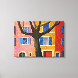 Toile Provence et platane