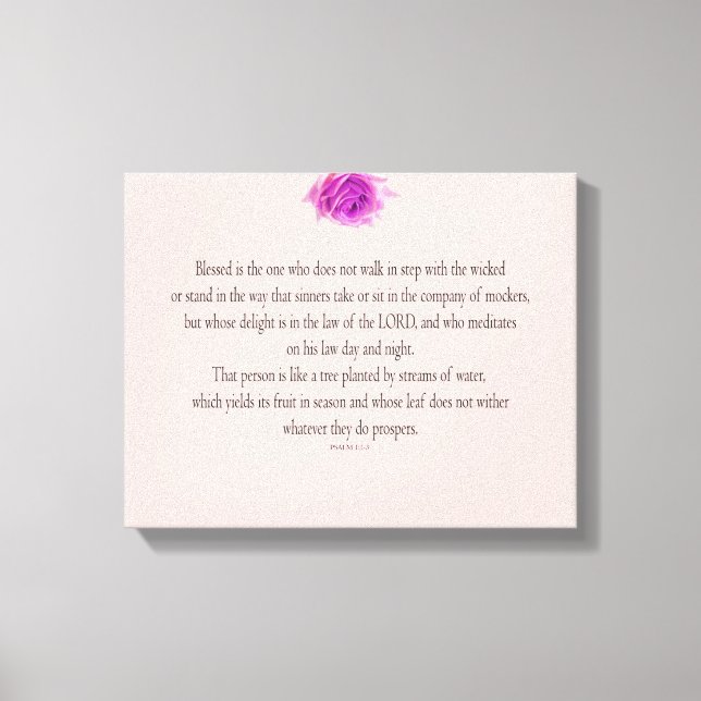 Toile Psalm 1, Flower, (Recto)