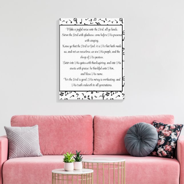 Toile Psaume 100 (Insitu(Salon))