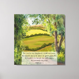 Toile Psaume 23:1-3