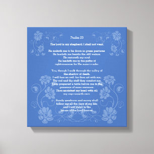 Toile Psaume 23 KJV,