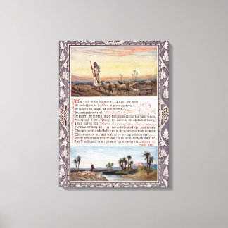 Toile Psaume 23 Vintage