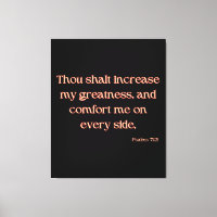 Psaumes 71:21 Bible Verse KJV Wall Art