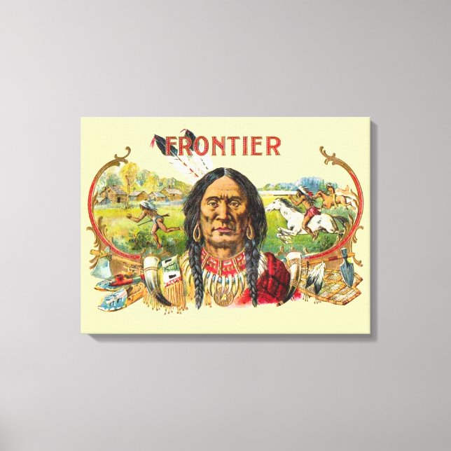 Toile Publicité de cigar Frontier (Recto)