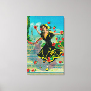 Toile Publicité de festival de Portola (danseur)