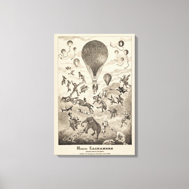 Toile Publicité Française Pour Le Fabricant De Ballons (Recto)