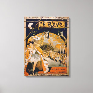 Toile Publicité pour le musical "le rêve", au