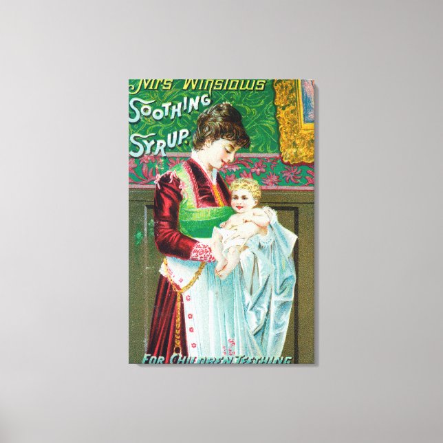 Toile Publicité pour Mme Winslows Sirop apaisant (Recto)