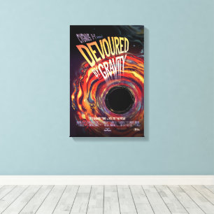Toile Publicité pour un film d'horreur de science-fictio