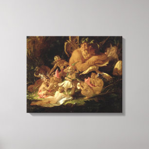 Toile Puck and Fairies, du rêve d'une nuit d'été