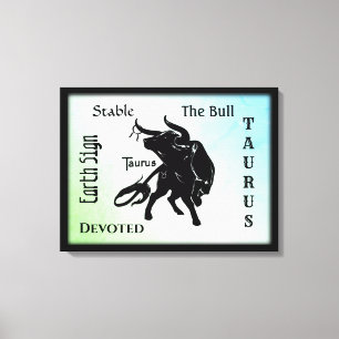 Toile Puissant Taureau le zodiaque du Taureau
