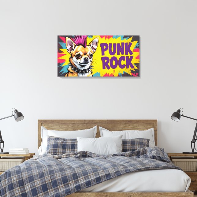 TOILE PUNK ROCK-CHIHUAHUA (Insitu(Chambre))
