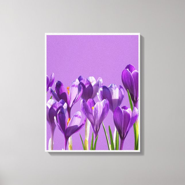 Toile Purple Crocus Awakening (Recto)