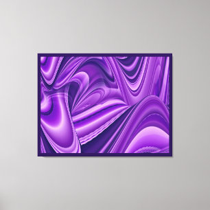 Toile Purple Dreams, Imaginaire Abstrait Rainbow Art