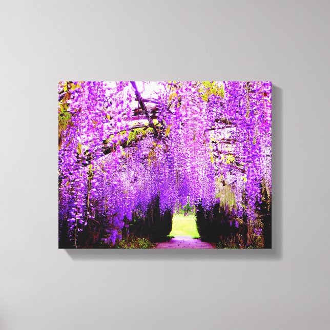 Toile Purple Wisteria Wall Art (Recto)