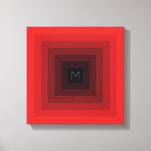 Toile Pyramide rouge à 7 niveaux invertie initiale perso