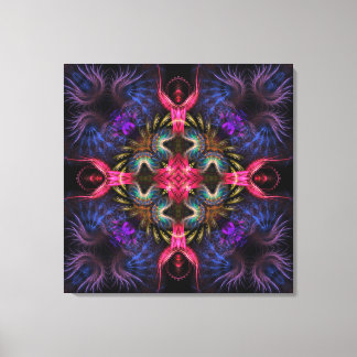 Toile Quadra Angels Fractal Geometry Wrapped Canvas