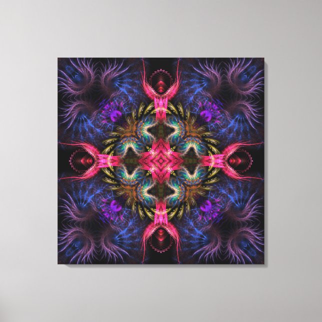 Toile Quadra Angels Fractal Geometry Wrapped Canvas (Recto)