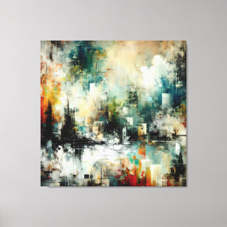 Toile Quadro Abstrato várias cores