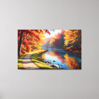 Toile Quadro Decorativo Floresta de Outono