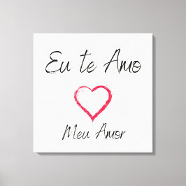 Toile Quadro eu te amo impressão em canvas