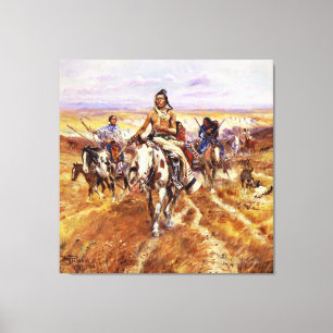 Toile "Quand les plaines étaient siennes" par Charles M 