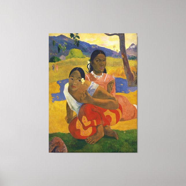 Toile Quand vous marierez-vous ? par Paul Gauguin (1892) (Recto)