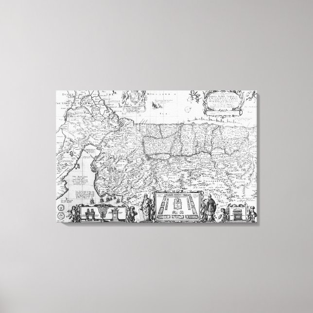 Toile Quarante ans de voyages des enfants d'Israël (Recto)