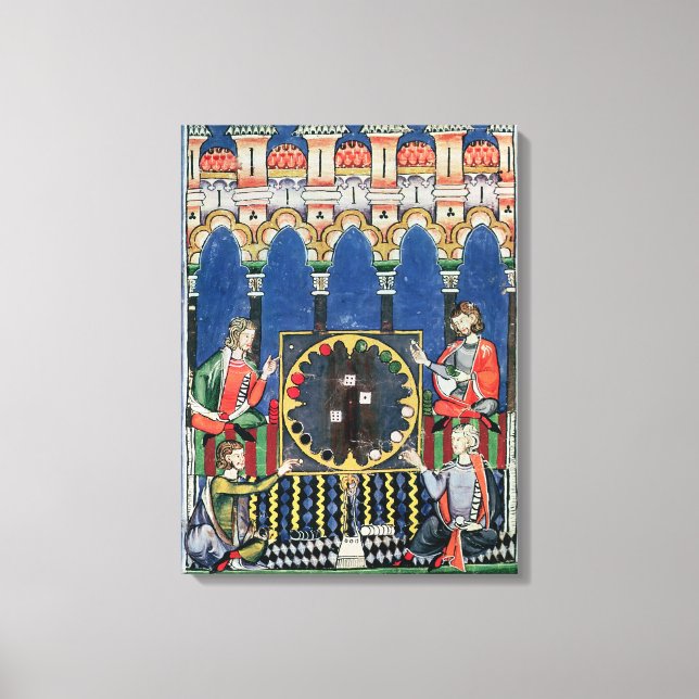 Toile Quatre joueurs arabes de jacquet (Recto)