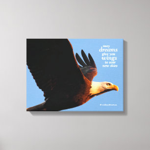 Toile "Que les rêves vous donnent des ailes ..."
