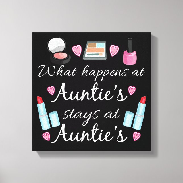 Toile Que se passe-t-il chez Auntie's (Recto)