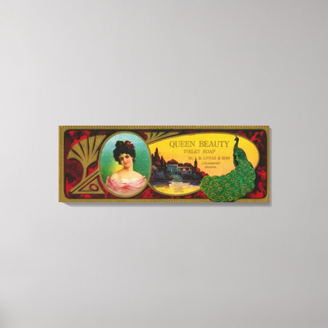 Toile Queen Beauty Soap LabelLogansport, IN (Recto)