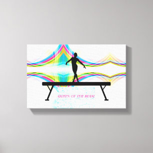 Toile Queen of the Beam - Gymnastique Mur Art
