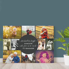 Toile Quelqu'un qui se souvient de la photo Collage