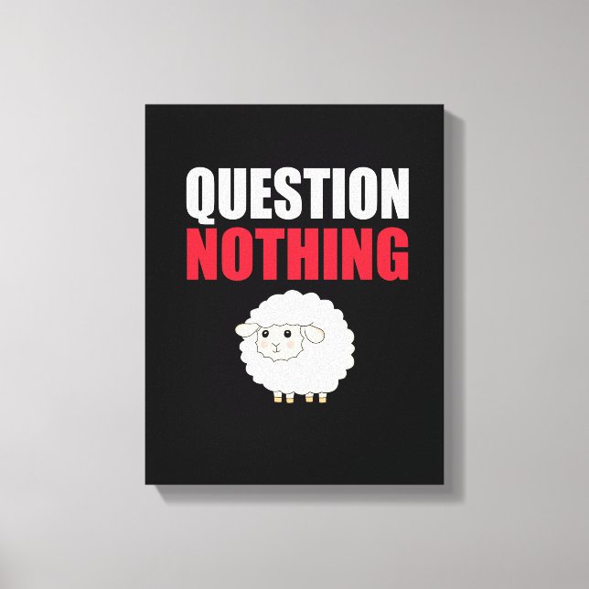 Toile Question Aucun mouton (Recto)