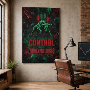 Toile Qui est aux commandes Design Taureau de Chaos