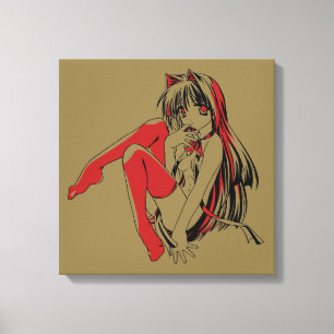 Toile R & B Manga, Neko Catgirl Furry Loli Anime