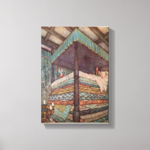 Toile Rackham Fairytal Canvas Princess et Pea
